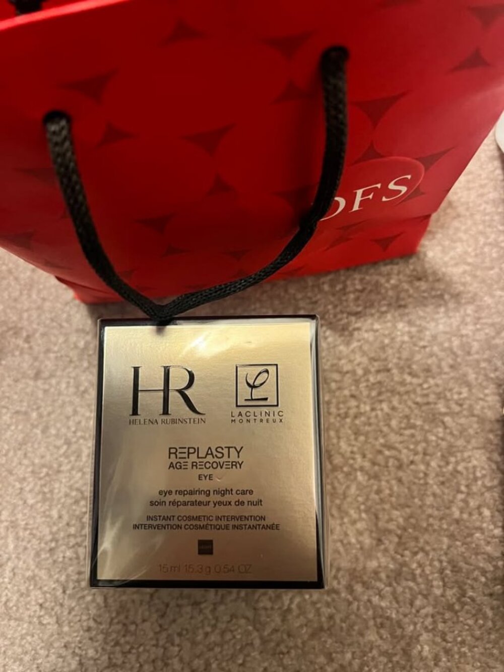Helena Rubinstein Replasty Age Recovery Eye Cream 15ml Brand New Sealed